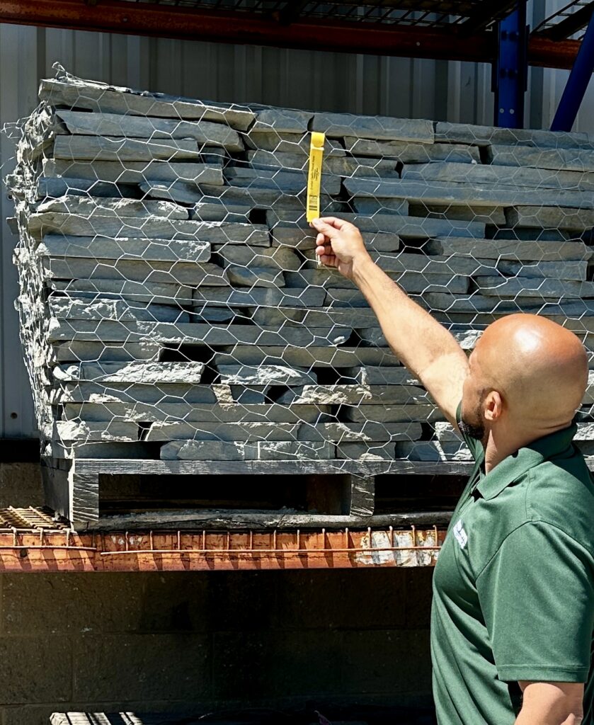 Bluestone wall